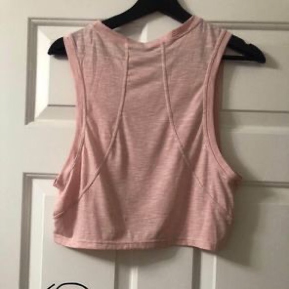 Light Pink Cropped Muscle Tank - Picture 2 of 2
